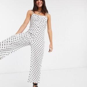 White and Black Polka Dot Dress